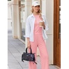 image:imageEkouaer Lounge Sets for Women 2 Piece Summer Matching Set with Pockets  Vacation Airport Travel OutfitsSoft Stretch LoungewearSlim Short Sleeve Graphic Top and PantsComfy Casual ClothesPink Symbol