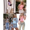 image:imageEkouaer Lounge Sets for Women 2 Piece Summer Matching Set with Pockets  Vacation Airport Travel OutfitsSoft Stretch LoungewearSlim Short Sleeve Graphic Top and PantsComfy Casual ClothesBlackleopard Heart