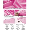 image:imageEkouaer Womens Ribbed Knit Lounge Set Short Sleeve Top and Long Pants Soft Pajama Set 2 Piece Sleepwear with PocketsHot Pink