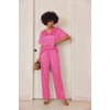 image:imageEkouaer Womens Satin Silky Pajama Set 2 Piece V Neck Silk Pjs with Pocket  Short SleeveSoft SleepwearLightweight Lounge SetsComfy LoungewearBridal Wedding Party Pajamas GiftsXS2XLPink Leopard