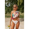 image:imageEkouaer 2 Pcs Sarong Chiffon Beach Wrap Skirt Swimsuit Coverups for Women  Sheer Bikini Swimsuit Cover UpsBikini Beach DressFront SlitsFlowy and Swing LengthBlackAbstract Graffiti