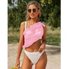 image:imageEkouaer 2 Pcs Sarong Chiffon Beach Wrap Skirt Swimsuit Coverups for Women  Sheer Bikini Swimsuit Cover UpsBikini Beach DressFront SlitsFlowy and Swing LengthBlackPink