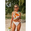 image:imageEkouaer 2 Pcs Sarong Chiffon Beach Wrap Skirt Swimsuit Coverups for Women  Sheer Bikini Swimsuit Cover UpsBikini Beach DressFront SlitsFlowy and Swing LengthBlackAbstract Strawberry