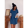 image:imageEkouaer 3 Pack Nightgowns for Women Short Sleeve Sleepshirt Night Shirts  Button Down Nightshirts Soft Pajama Dress Casual Sleepwear VNeck Sleep Dress Night Gowns for Sleep Home Daily Wear TravelBlackBlueGrey