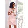 image:imageEkouaer 3 Pack Nightgowns for Women Short Sleeve Sleepshirt Night Shirts  Button Down Nightshirts Soft Pajama Dress Casual Sleepwear VNeck Sleep Dress Night Gowns for Sleep Home Daily Wear TravelGreen FloralBlue Bow StripesFloral Pink
