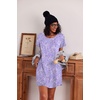 image:imageEkouaer 3 Pack Nightgowns for Women Short Sleeve Sleepshirt Night Shirts  Button Down Nightshirts Soft Pajama Dress Casual Sleepwear VNeck Sleep Dress Night Gowns for Sleep Home Daily Wear TravelBlue StarsPurple StarsPink Floral