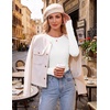 image:imageEkouaer 3 Pack Womens Long Sleeve Shirts Thumb Hole Tops Fall Clothes  Crew Neck T Shirts Loose Fit Thermal Undershirts Layering Casual Work Winter Outfits3pcs Black White Brown