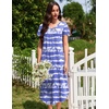 image:imageEkouaer Long Nightgowns for Women 3 Pack House Dress Plus Size Moo Moos  V Neck Night GownsShort Sleeve Sleep DressLadies Lounge DressSoft Sleep ShirtCasual Night dress for SleepingDaily WearBlackBlueWhite Blue Striped