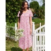 image:imageEkouaer Long Nightgowns for Women 3 Pack House Dress Plus Size Moo Moos  V Neck Night GownsShort Sleeve Sleep DressLadies Lounge DressSoft Sleep ShirtCasual Night dress for SleepingDaily WearBlue MoonPurple StarPink Flowers
