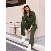 image:imageEkouaer Lounge Sets for Women 2 Piece Outfits 2026 Long Sleeve Top with PantsArmy Green