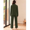 image:imageEkouaer Lounge Sets for Women 2 Piece Outfits 2026 Long Sleeve Top with PantsArmy Green