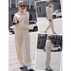 image:imageEkouaer Lounge Sets for Women 2 Piece Outfits 2026 Long Sleeve Top with PantsCapricot