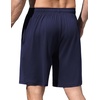 image:imageEkouaer Mens Pajama Shorts Soft Sleepwear Bottoms Pj Shorts with Pocket  Drawstring Elastic Waistband Sleep PantsSummerFallFunny PrintBeach Vacation OutfitGift For BirthdayAnniversaryHusbandNavy Blue