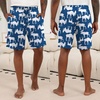 image:imageEkouaer Mens Pajama Shorts Soft Sleepwear Bottoms Pj Shorts with Pocket  Drawstring Elastic Waistband Sleep PantsSummerFallFunny PrintBeach Vacation OutfitGift For BirthdayAnniversaryHusbandBlue Print and Gray Shark