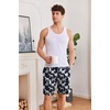 image:imageEkouaer Mens Pajama Shorts Soft Sleepwear Bottoms Pj Shorts with Pocket  Drawstring Elastic Waistband Sleep PantsSummerFallFunny PrintBeach Vacation OutfitGift For BirthdayAnniversaryHusband01 Bigfoot and Dogs