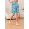 image:imageEkouaer Mens Pajama Shorts Soft Sleepwear Bottoms Pj Shorts with Pocket  Drawstring Elastic Waistband Sleep PantsSummerFallFunny PrintBeach Vacation OutfitGift For BirthdayAnniversaryHusbandFlamingos