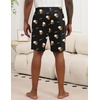image:imageEkouaer Mens Pajama Shorts Soft Sleepwear Bottoms Pj Shorts with Pocket  Drawstring Elastic Waistband Sleep PantsSummerFallFunny PrintBeach Vacation OutfitGift For BirthdayAnniversaryHusbandGray Barbecue and Black Wine Glass