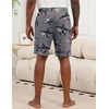 image:imageEkouaer Mens Pajama Shorts Soft Sleepwear Bottoms Pj Shorts with Pocket  Drawstring Elastic Waistband Sleep PantsSummerFallFunny PrintBeach Vacation OutfitGift For BirthdayAnniversaryHusbandBlue Print and Gray Shark