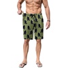 image:imageEkouaer Mens Pajama Shorts Soft Sleepwear Bottoms Pj Shorts with Pocket  Drawstring Elastic Waistband Sleep PantsSummerFallFunny PrintBeach Vacation OutfitGift For BirthdayAnniversaryHusbandArmy Green Bigfoot