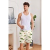 image:imageEkouaer Mens Pajama Shorts Soft Sleepwear Bottoms Pj Shorts with Pocket  Drawstring Elastic Waistband Sleep PantsSummerFallFunny PrintBeach Vacation OutfitGift For BirthdayAnniversaryHusbandShark and Crayfish