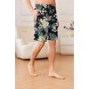 image:imageEkouaer Mens Pajama Shorts Soft Sleepwear Bottoms Pj Shorts with Pocket  Drawstring Elastic Waistband Sleep PantsSummerFallFunny PrintBeach Vacation OutfitGift For BirthdayAnniversaryHusbandTropical Flowers