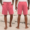 image:imageEkouaer Mens Pajama Shorts Soft Sleepwear Bottoms Pj Shorts with Pocket  Drawstring Elastic Waistband Sleep PantsSummerFallFunny PrintBeach Vacation OutfitGift For BirthdayAnniversaryHusbandNavy Blue and Pink Print