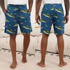 image:imageEkouaer Mens Pajama Shorts Soft Sleepwear Bottoms Pj Shorts with Pocket  Drawstring Elastic Waistband Sleep PantsSummerFallFunny PrintBeach Vacation OutfitGift For BirthdayAnniversaryHusbandNavy Blue and Light Fishing Print
