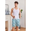 image:imageEkouaer Mens Pajama Shorts Soft Sleepwear Bottoms Pj Shorts with Pocket  Drawstring Elastic Waistband Sleep PantsSummerFallFunny PrintBeach Vacation OutfitGift For BirthdayAnniversaryHusbandFlamingos