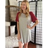 image:imageEkouaer Nightgowns for Women 3 Pack Sleep Shirts Short Sleeve Nightshirt Pullover Nightdress Soft Sleepwear  Pullover Crew Neck Moo Moos Plus Size Print Night Shirt Casual Tshirt Night Dress Ladies Comfy Lounge Dress Home PartyNavy BlueDark GreyLight Grey