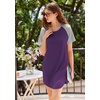 image:imageEkouaer Nightgowns for Women 3 Pack Sleep Shirts Short Sleeve Nightshirt Pullover Nightdress Soft Sleepwear  Pullover Crew Neck Moo Moos Plus Size Print Night Shirt Casual Tshirt Night Dress Ladies Comfy Lounge Dress Home PartyNavy BlueGreyPurple