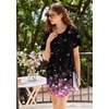 image:imageEkouaer Nightgowns for Women 3 Pack Sleep Shirts Short Sleeve Nightshirt Pullover Nightdress Soft Sleepwear  Pullover Crew Neck Moo Moos Plus Size Print Night Shirt Casual Tshirt Night Dress Ladies Comfy Lounge Dress Home PartyNavy BlueGreyPurple Pink Floral