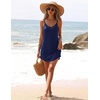 image:imageEkouaer Nightgowns for Women Bamboo Viscose Night Dress Sleeveless Chemise  Womens Spaghetti Strap Night GownSexy Lingerie Babydoll Sleep DressCami SleepwearSummer Pajama DressLace SleepshirtNavy Blue