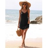 image:imageEkouaer Nightgowns for Women Bamboo Viscose Night Dress Sleeveless Chemise  Womens Spaghetti Strap Night GownSexy Lingerie Babydoll Sleep DressCami SleepwearSummer Pajama DressLace SleepshirtBlack
