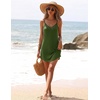 image:imageEkouaer Nightgowns for Women Bamboo Viscose Night Dress Sleeveless Chemise  Womens Spaghetti Strap Night GownSexy Lingerie Babydoll Sleep DressCami SleepwearSummer Pajama DressLace SleepshirtArmy Green