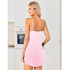 image:imageEkouaer Nightgowns for Women Bamboo Viscose Night Dress Sleeveless Chemise  Womens Spaghetti Strap Night GownSexy Lingerie Babydoll Sleep DressCami SleepwearSummer Pajama DressLace SleepshirtPink