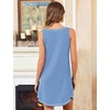 image:imageEkouaer Nightgowns for Women Bamboo Viscose Night Gown Sleeveless Chemise  Cooling Nightgown for WomenTank Sleep DressCrew Neck SleepwearCasual Night ShirtsSoft Pajama DressSummer Sleep ShirtsLight Blue
