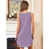 image:imageEkouaer Nightgowns for Women Bamboo Viscose Night Gown Sleeveless Chemise  Cooling Nightgown for WomenTank Sleep DressCrew Neck SleepwearCasual Night ShirtsSoft Pajama DressSummer Sleep ShirtsPurple