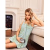 image:imageEkouaer Nightgowns for Women Bamboo Viscose Night Gown Sleeveless Chemise  Cooling Nightgown for WomenTank Sleep DressCrew Neck SleepwearCasual Night ShirtsSoft Pajama DressSummer Sleep ShirtsFloral Light Green