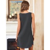 image:imageEkouaer Nightgowns for Women Bamboo Viscose Night Gown Sleeveless Chemise  Cooling Nightgown for WomenTank Sleep DressCrew Neck SleepwearCasual Night ShirtsSoft Pajama DressSummer Sleep ShirtsCharcoal Grey