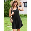 image:imageEkouaer Nightgowns for Women Bamboo Viscose Night Gown Sleeveless Chemise  Cooling Nightgown for WomenTank Sleep DressCrew Neck SleepwearCasual Night ShirtsSoft Pajama DressSummer Sleep ShirtsBlack