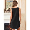 image:imageEkouaer Nightgowns for Women Bamboo Viscose Night Gown Sleeveless Chemise  Cooling Nightgown for WomenTank Sleep DressCrew Neck SleepwearCasual Night ShirtsSoft Pajama DressSummer Sleep ShirtsBlack
