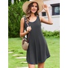 image:imageEkouaer Nightgowns for Women Bamboo Viscose Night Gown Sleeveless Chemise  Cooling Nightgown for WomenTank Sleep DressCrew Neck SleepwearCasual Night ShirtsSoft Pajama DressSummer Sleep ShirtsCharcoal Grey