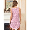 image:imageEkouaer Nightgowns for Women Bamboo Viscose Night Gown Sleeveless Chemise  Cooling Nightgown for WomenTank Sleep DressCrew Neck SleepwearCasual Night ShirtsSoft Pajama DressSummer Sleep ShirtsFloral Pink