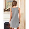 image:imageEkouaer Nightgowns for Women Bamboo Viscose Night Gown Sleeveless Chemise  Cooling Nightgown for WomenTank Sleep DressCrew Neck SleepwearCasual Night ShirtsSoft Pajama DressSummer Sleep ShirtsLight Grey