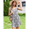 image:imageEkouaer Nightgowns for Women Bamboo Viscose Night Gown Sleeveless Chemise  Cooling Nightgown for WomenTank Sleep DressCrew Neck SleepwearCasual Night ShirtsSoft Pajama DressSummer Sleep ShirtsGrey Stars