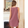 image:imageEkouaer Nightgowns for Women Bamboo Viscose Night Gown Sleeveless Chemise  Cooling Nightgown for WomenTank Sleep DressCrew Neck SleepwearCasual Night ShirtsSoft Pajama DressSummer Sleep ShirtsDeep Pink