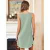 image:imageEkouaer Nightgowns for Women Bamboo Viscose Night Gown Sleeveless Chemise  Cooling Nightgown for WomenTank Sleep DressCrew Neck SleepwearCasual Night ShirtsSoft Pajama DressSummer Sleep ShirtsLight Green