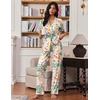 image:imageEkouaer Pajamas for Women Set Button Up Soft Pjs Short Sleeve Lounge Sets  Cute Scalloped Trim Notch Collar Side Pockets Soft Breathable FabricIdeal for Daily Wear Maternity PostpartumTropical Print