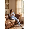 image:imageEkouaer Pajamas for Women Set Silky Satin 2 Piece Lounge Sets with Pockets  Lightweight pjselastic waist long pantsloose drop shoulderallseason daily weargreat giftwedding bridal partySXXXLBoho Elephant