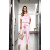 image:imageEkouaer Pajamas for Women Set Silky Satin 2 Piece Lounge Sets with Pockets  Lightweight pjselastic waist long pantsloose drop shoulderallseason daily weargreat giftwedding bridal partySXXXLPink